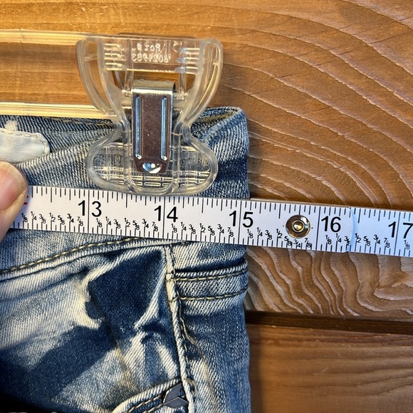 Banjara ban-jar-a Jeans denim Women's 29/10 Embroidered straight leg open hem - Picture 3 of 9